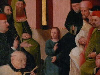 Follower of Hieronymus Bosch: Jesus Among the Doctors (detail), around 1550