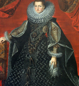 Dutch Painter: Portraite of Isabella Clara Eugenia od Spain (detail), 16th Century